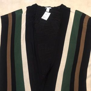 H&M Striped Cardigan kimono